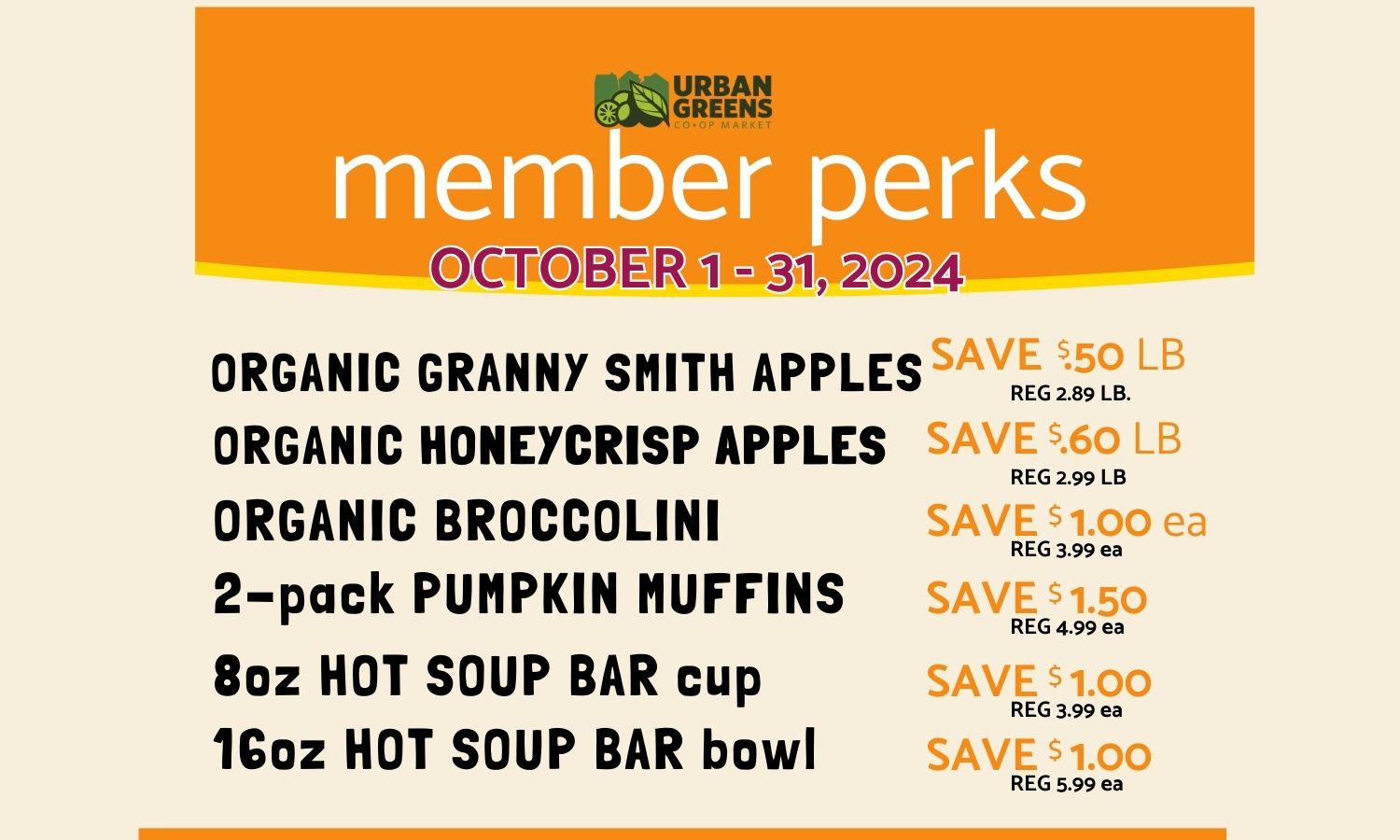 Members get these perks all October