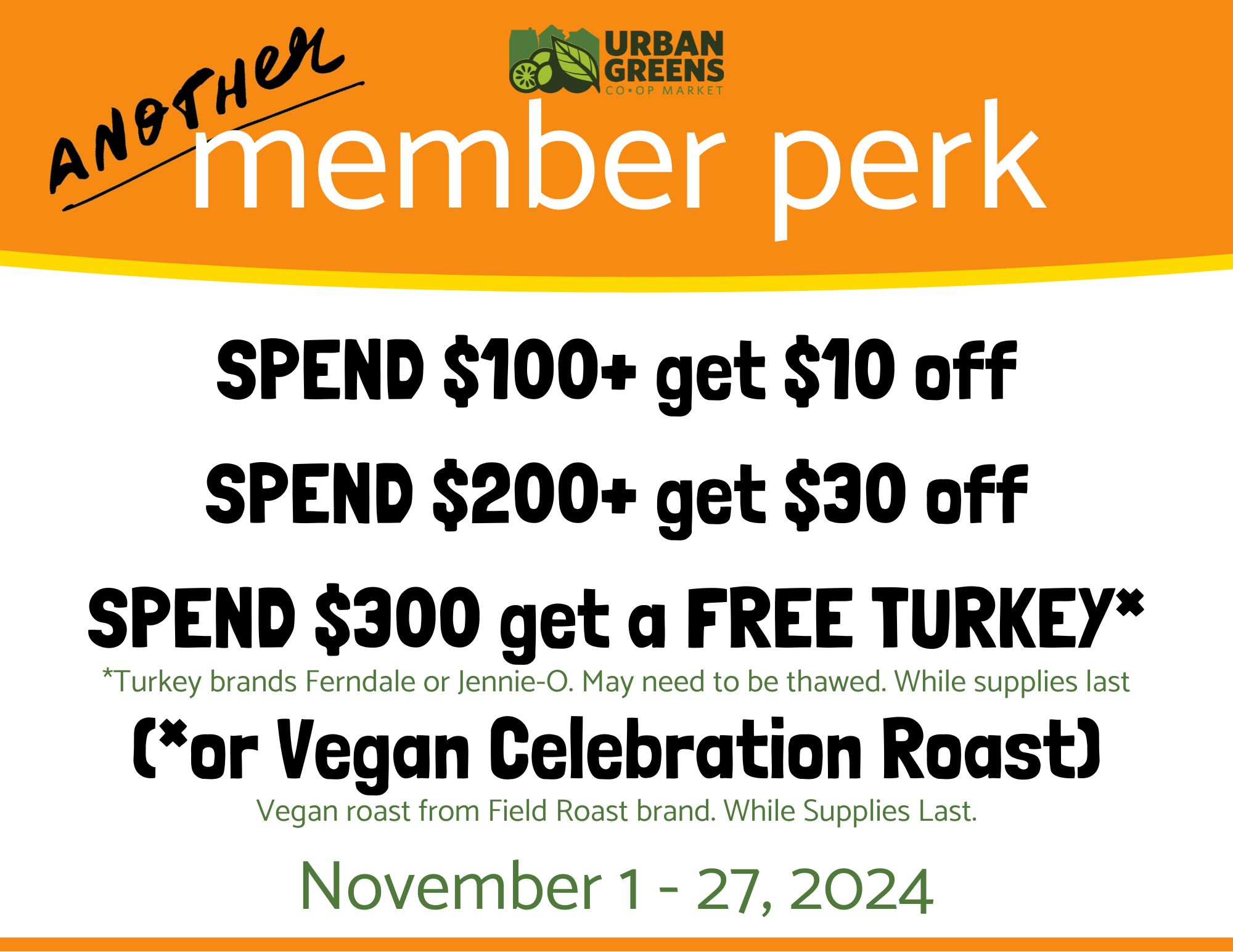 Additional November Member perks!