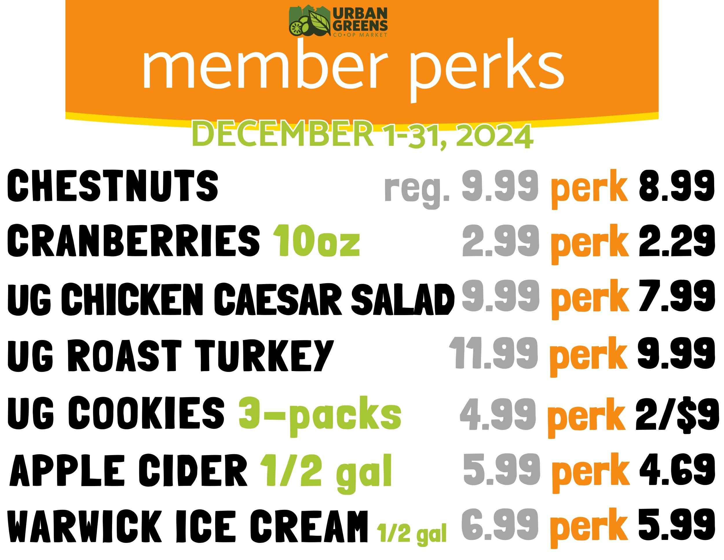 December Member Perks