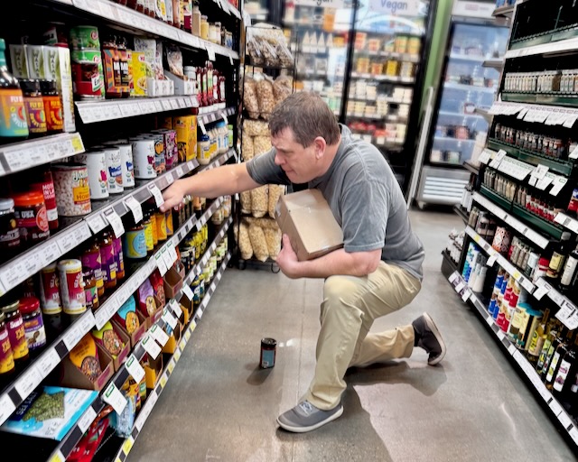 Scot D as IGM helps in the grocery dept.