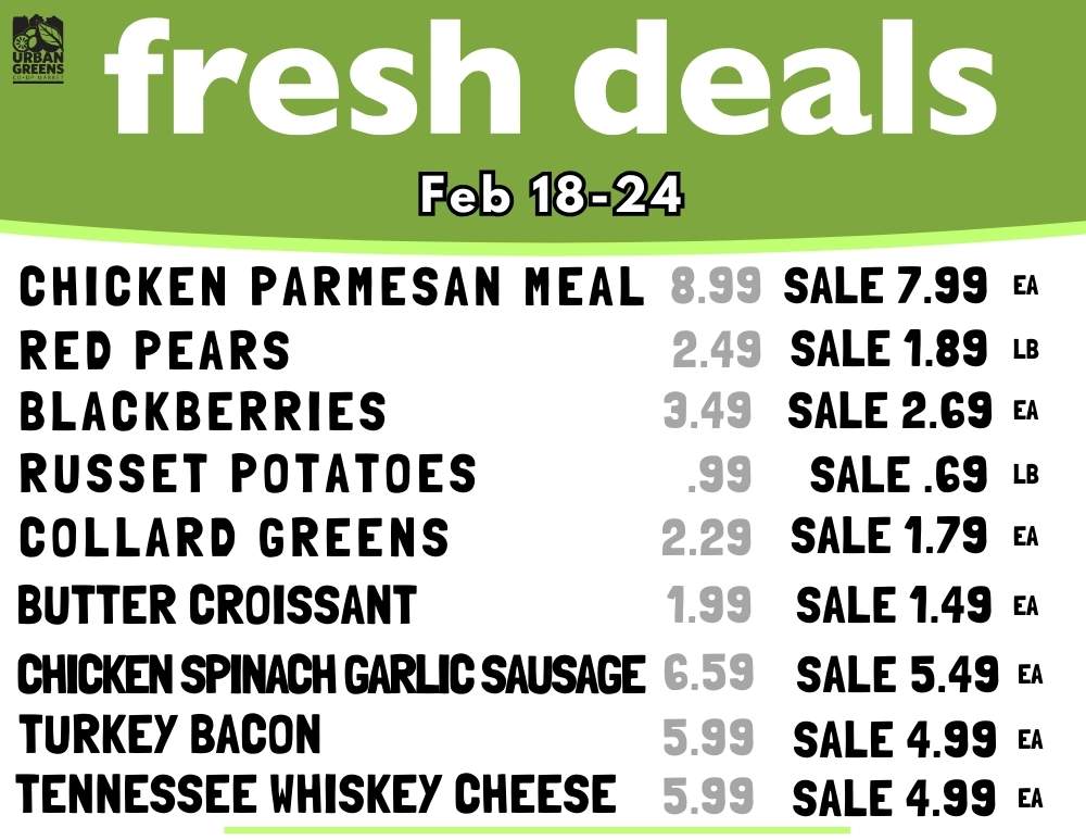 Fresh Deals Change Every Wednesday