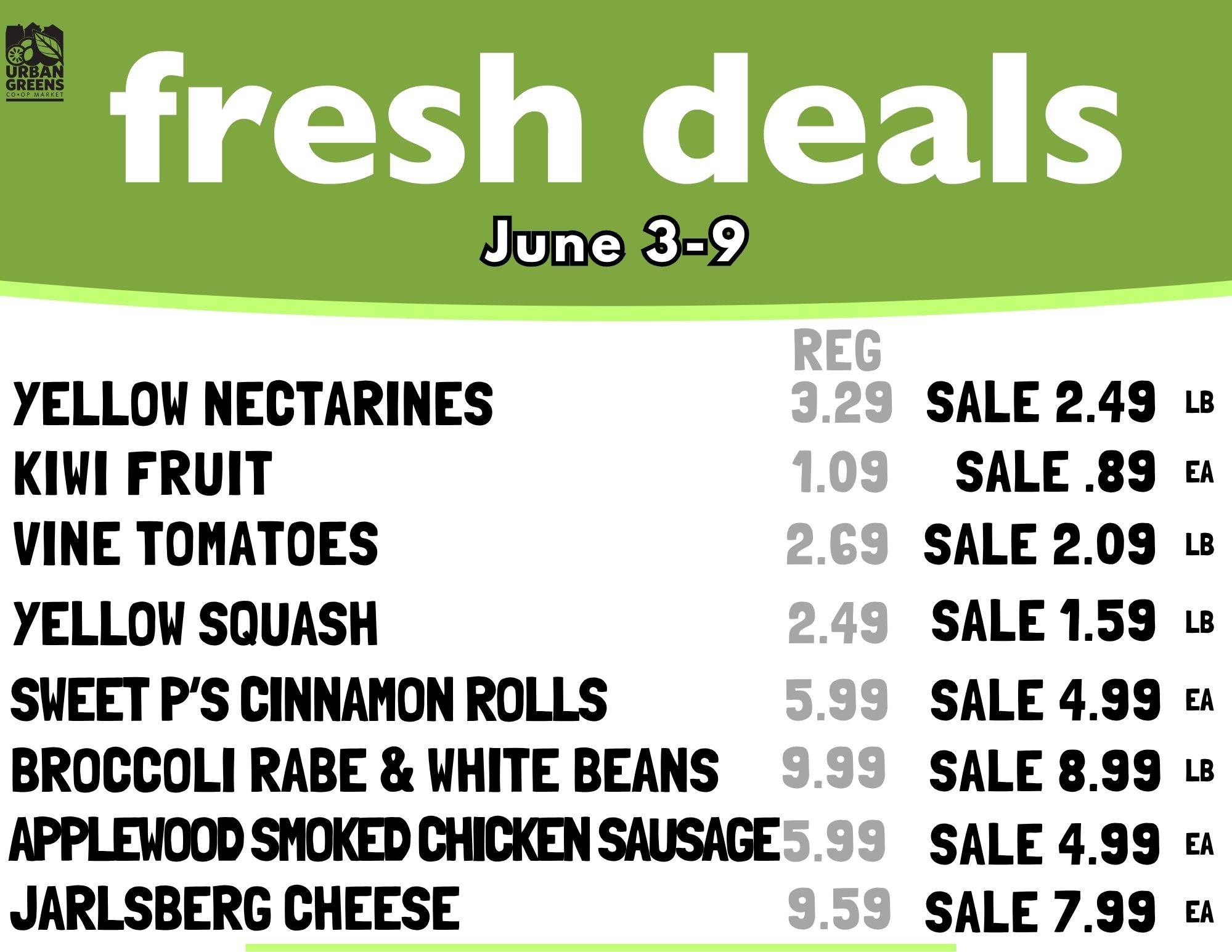 Fresh Deals Change Every Wednesday