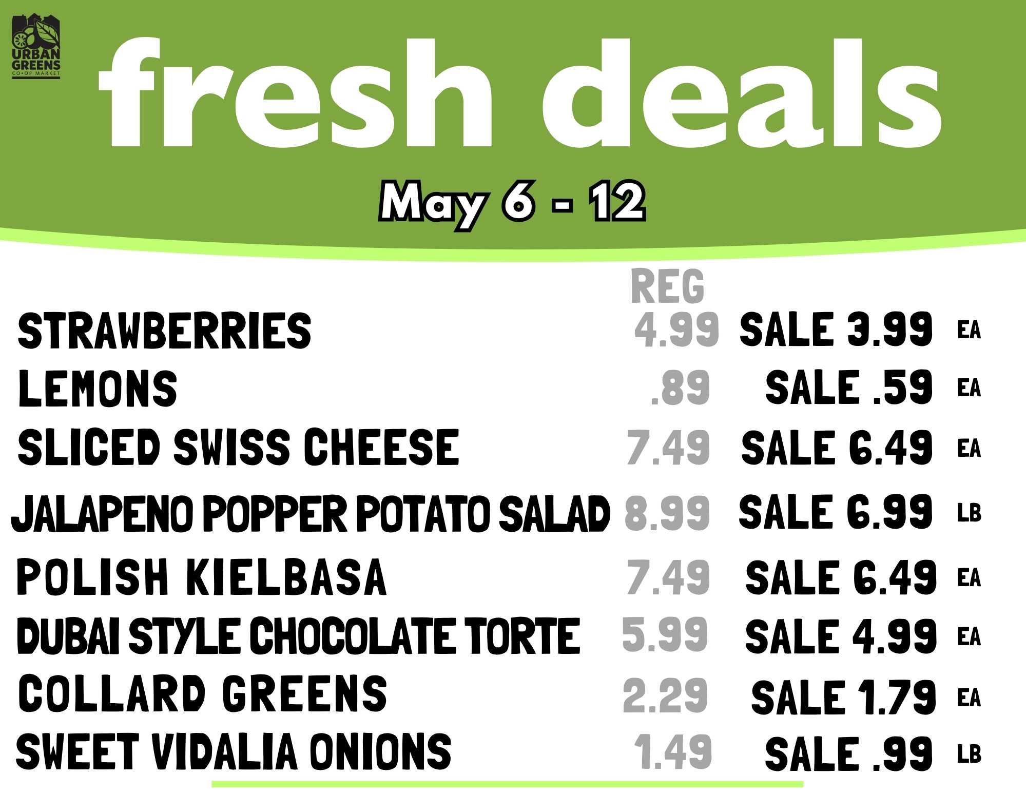 Fresh Deals Change Every Wednesday