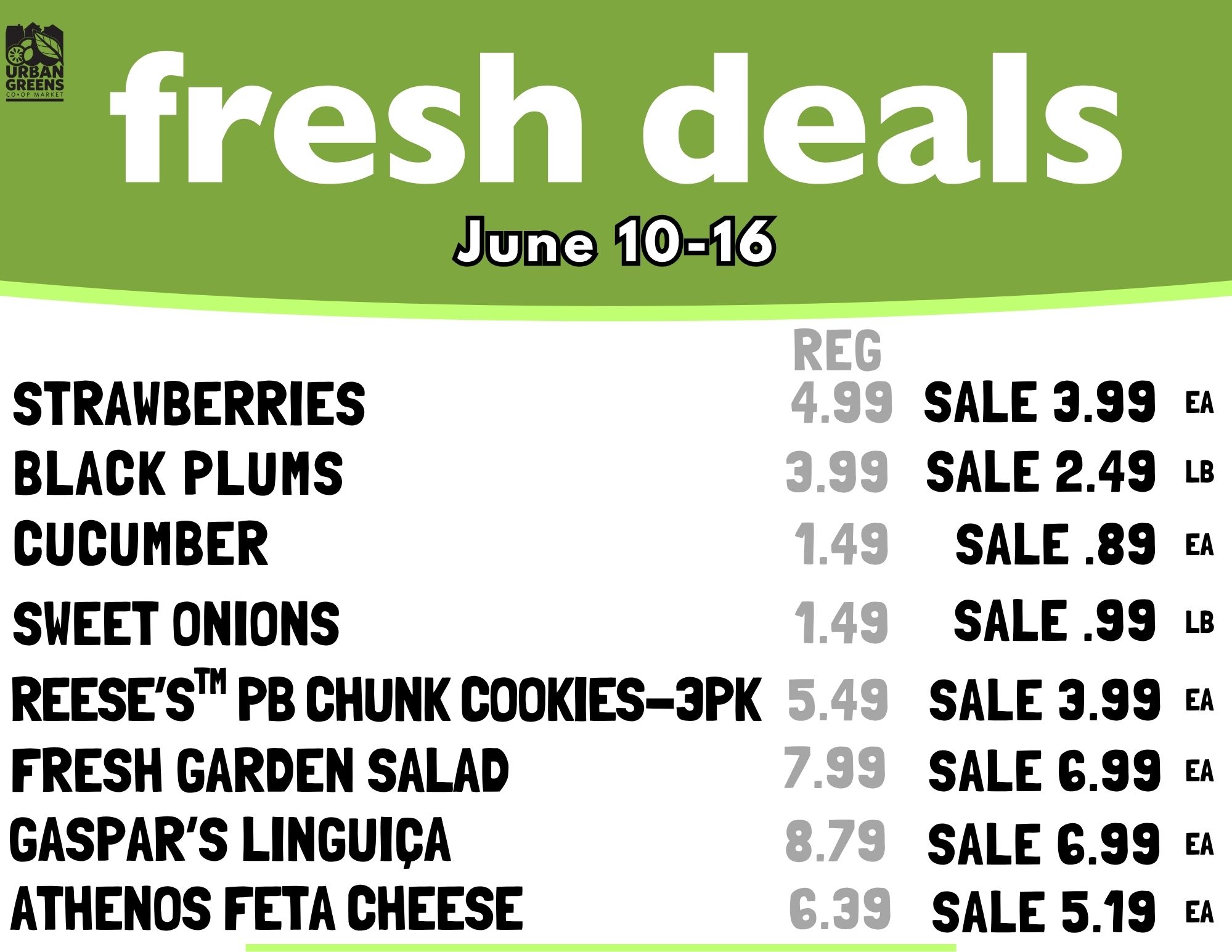 Fresh Deals Change Every Wednesday