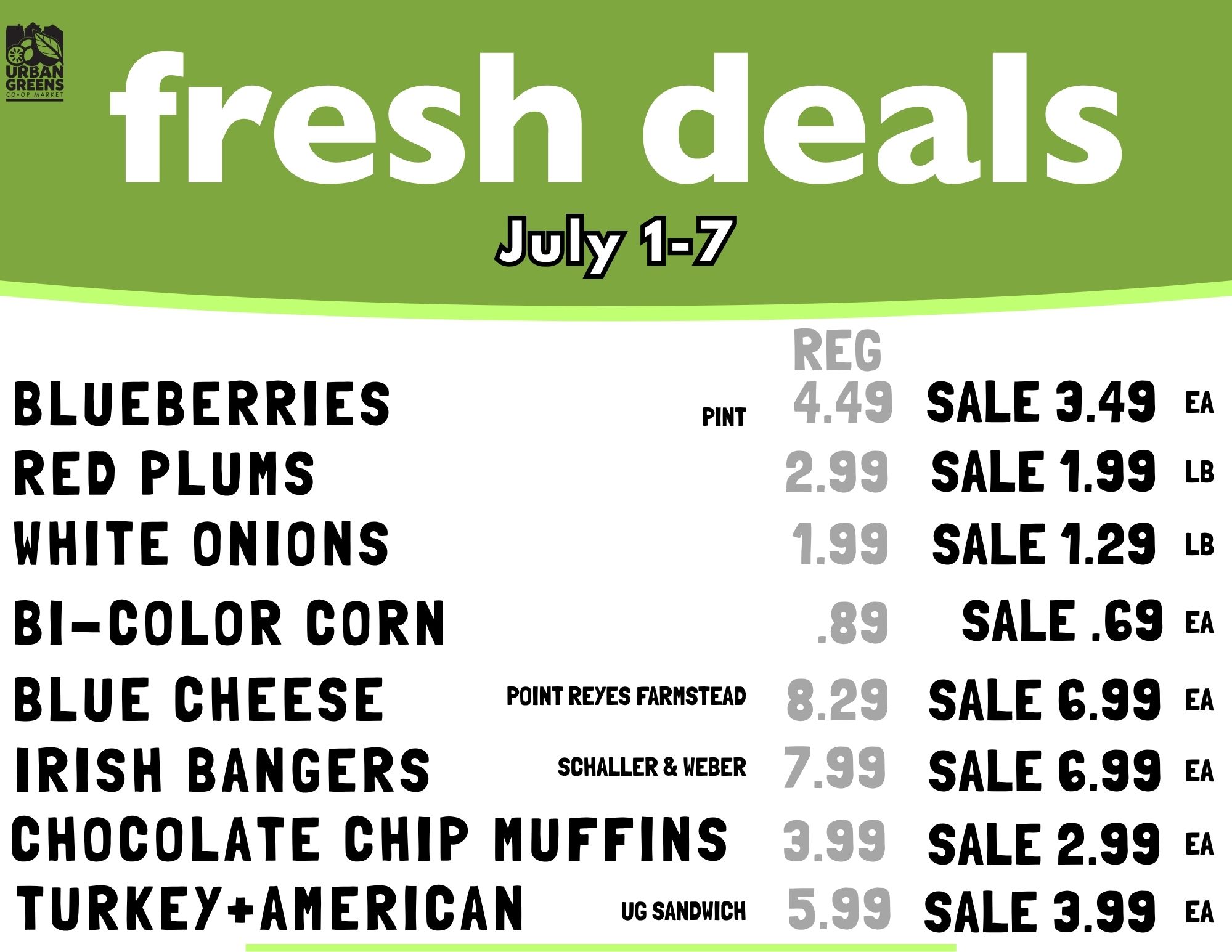 Fresh Deals Change Every Wednesday
