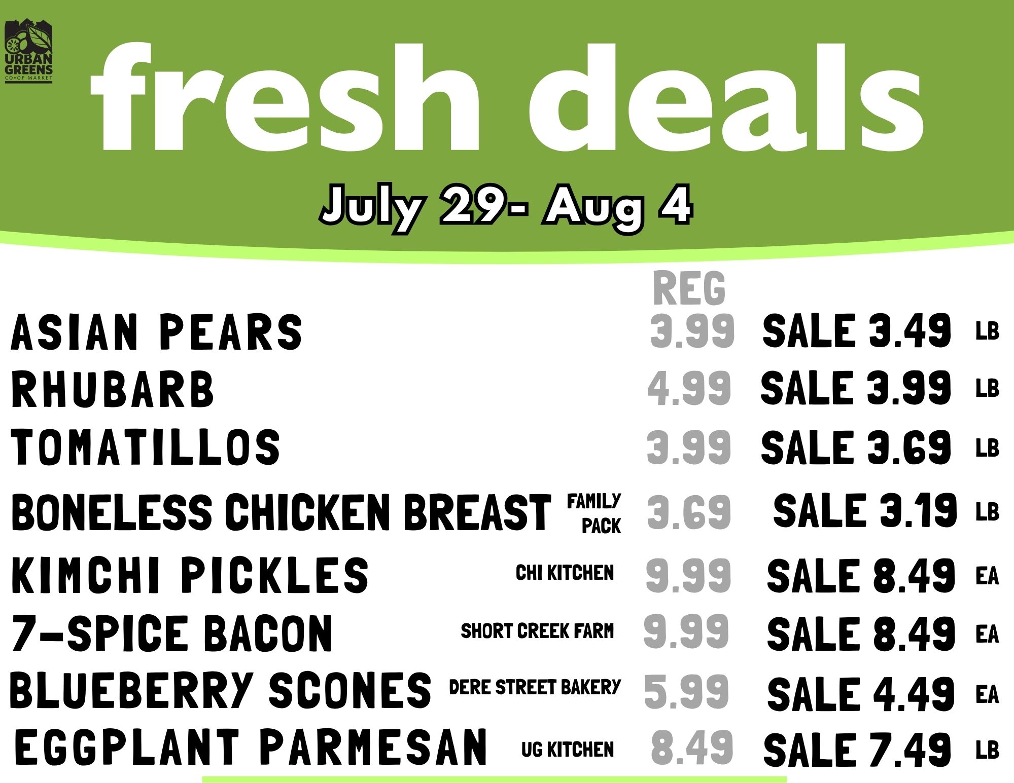 Fresh Deals Change Every Wednesday