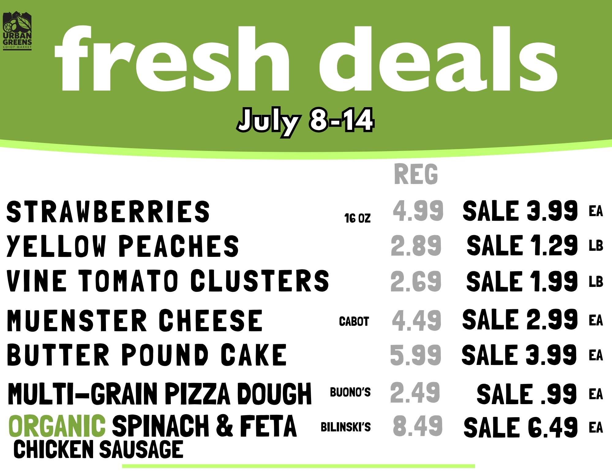 Fresh Deals Change Every Wednesday