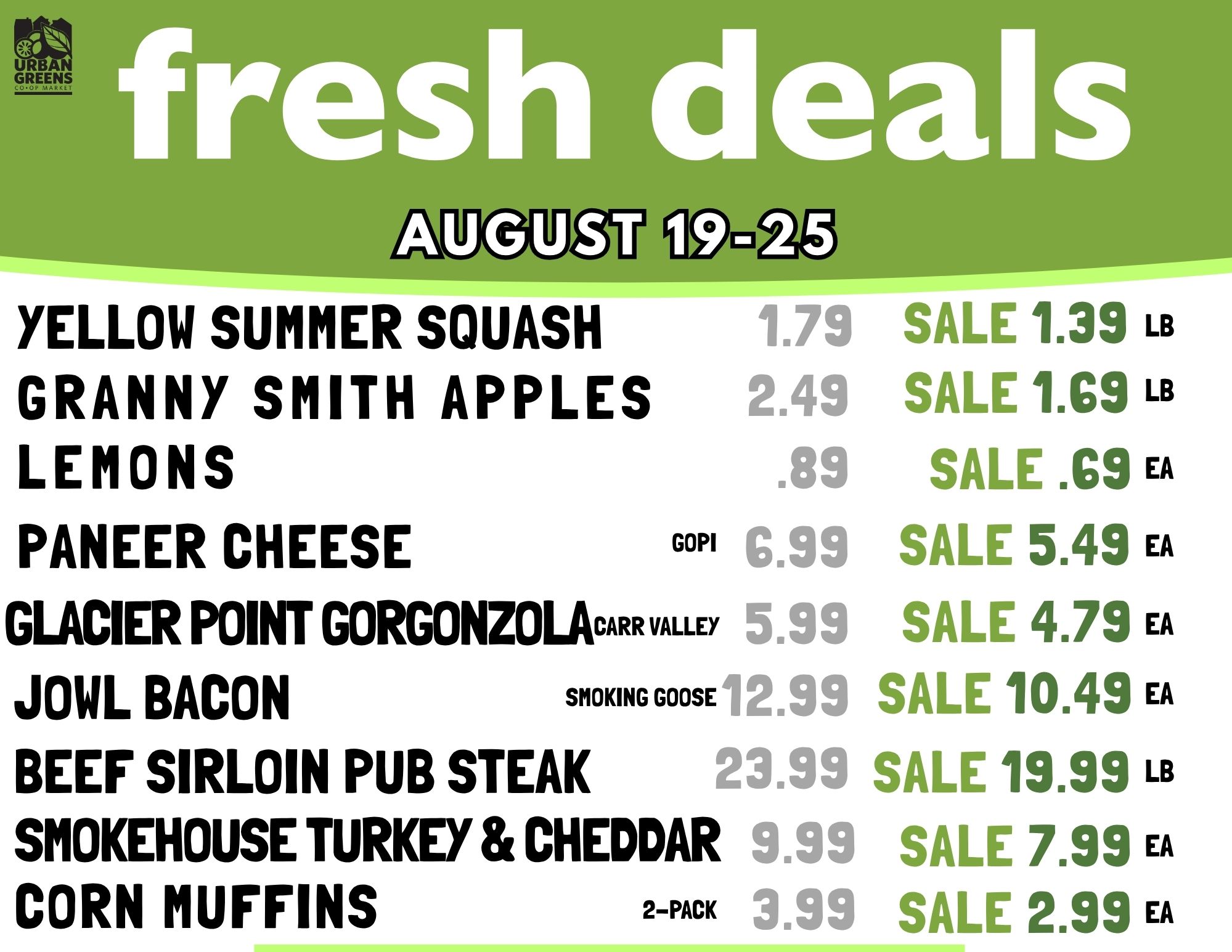 Fresh Deals Change Every Wednesday