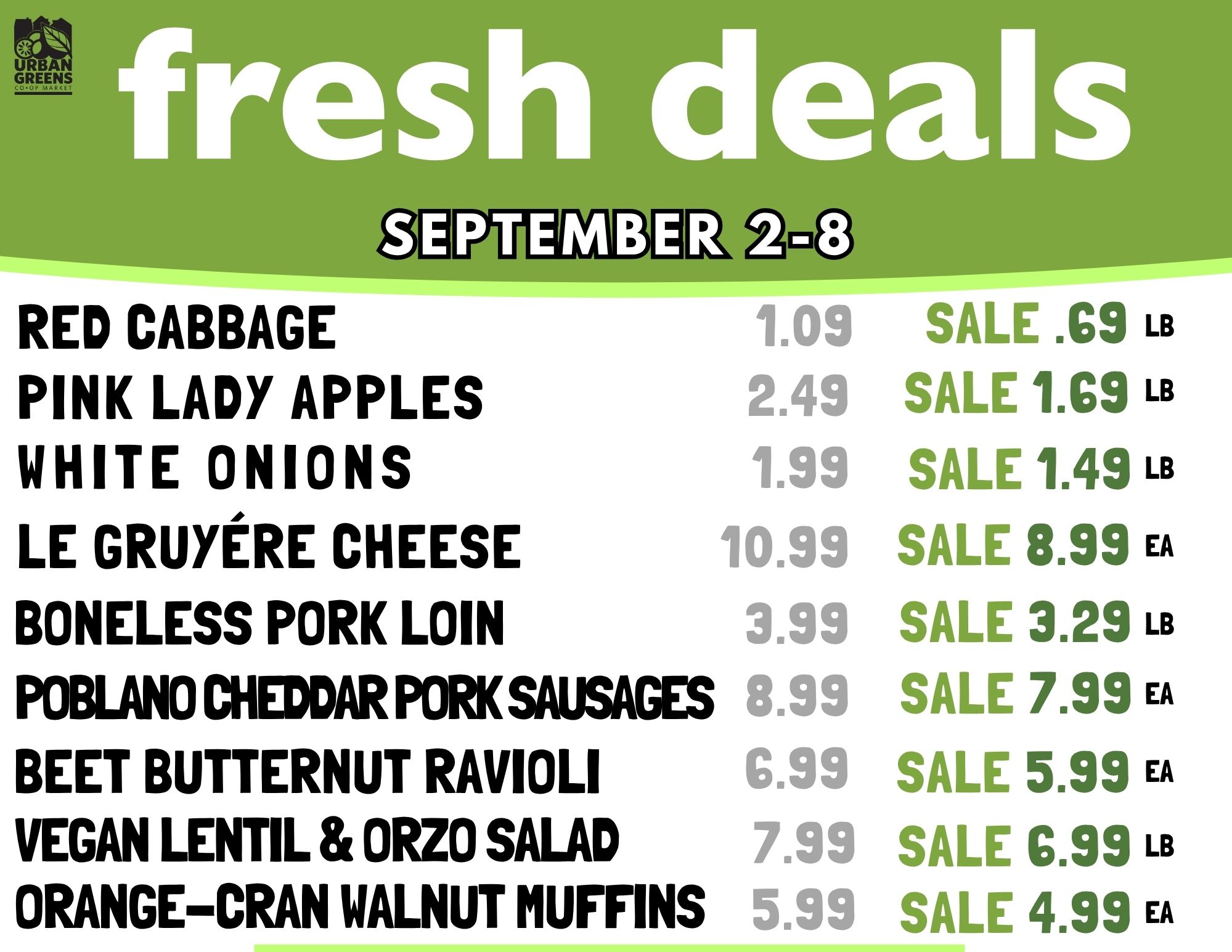 Fresh Deals Change Every Wednesday