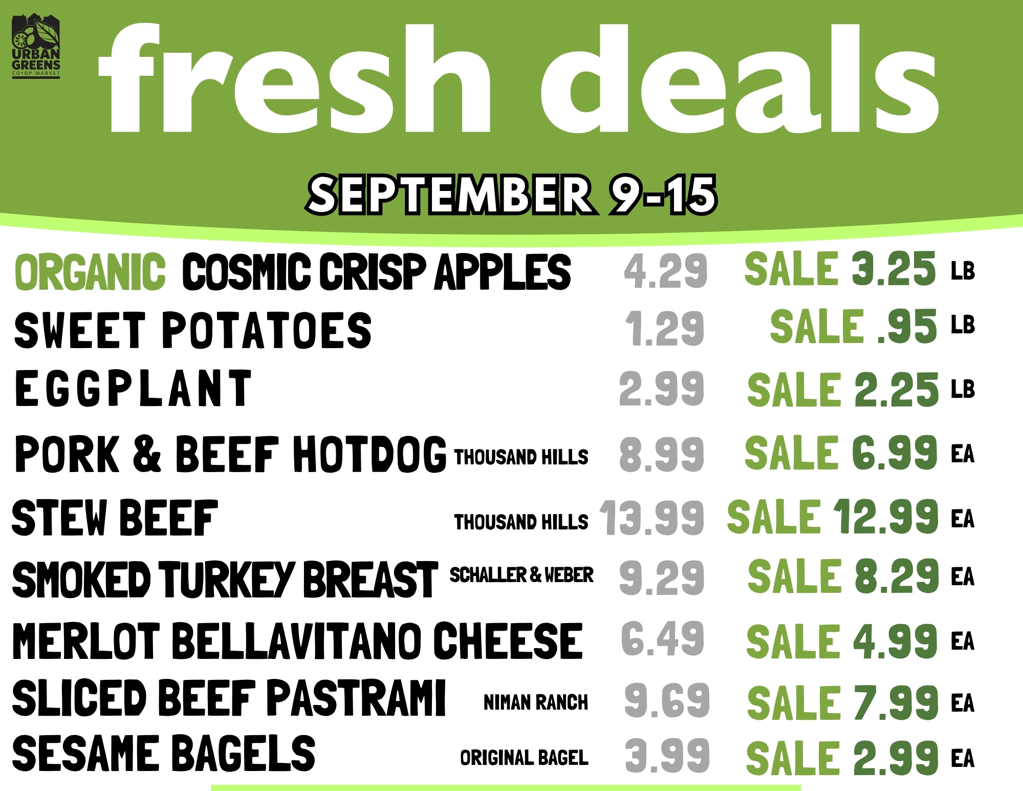 Fresh Deals Change Every Wednesday