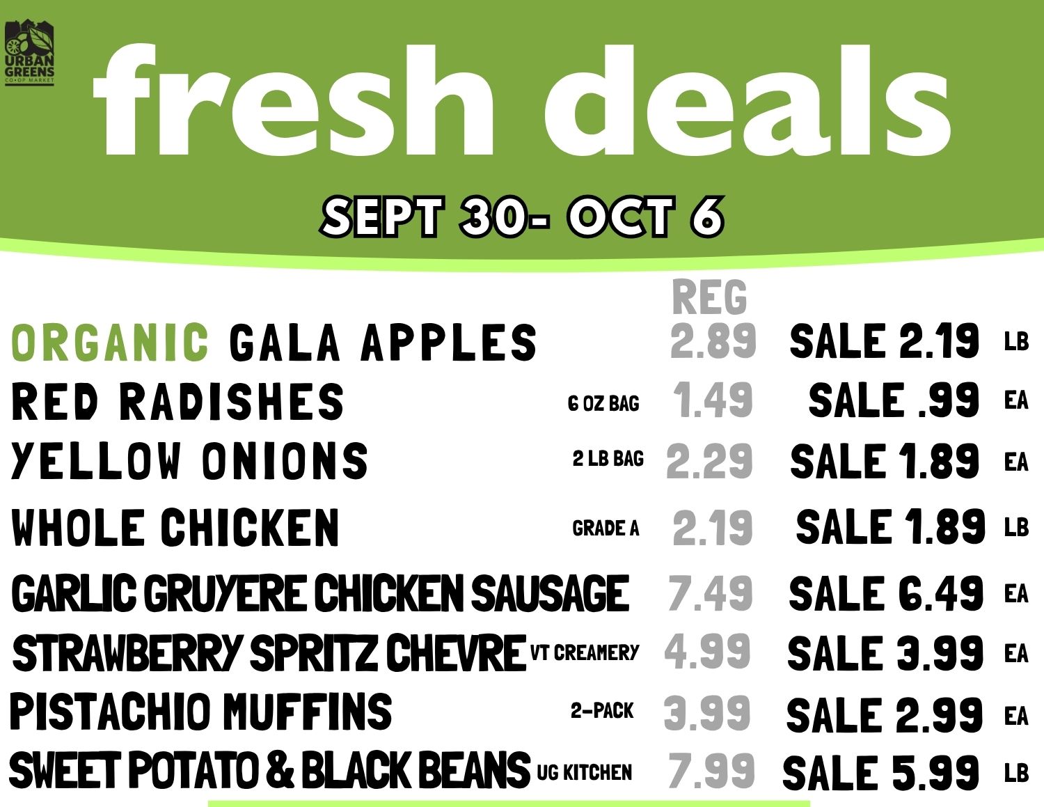 Fresh Deals Change Every Wednesday