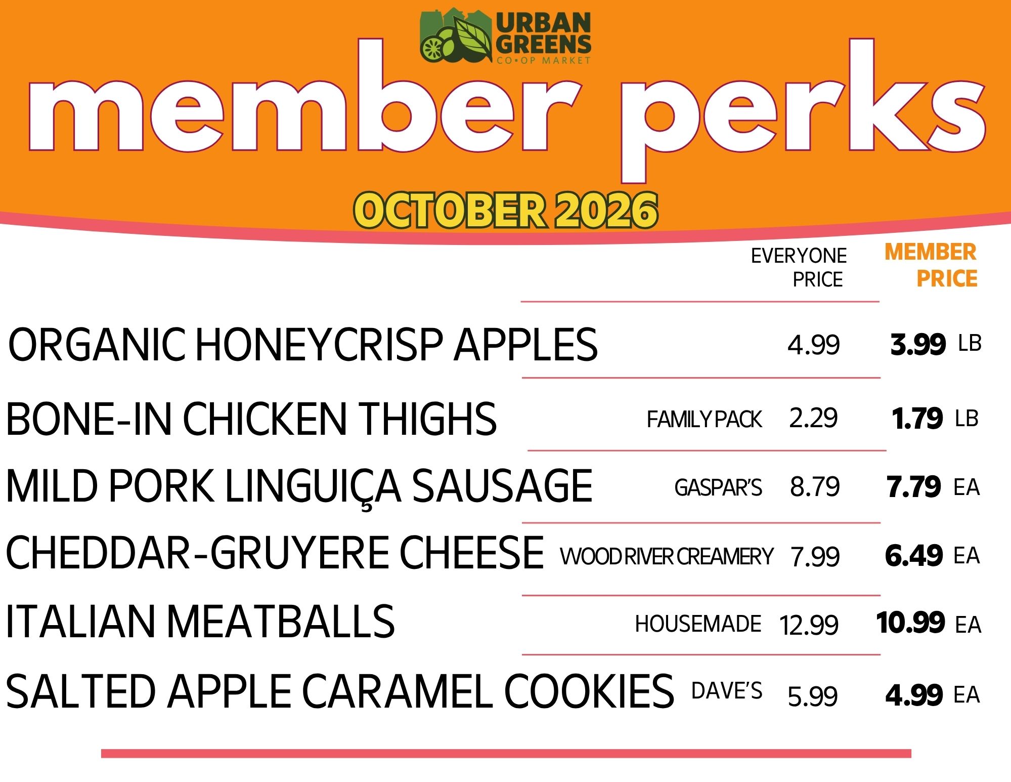 October Member Perks
