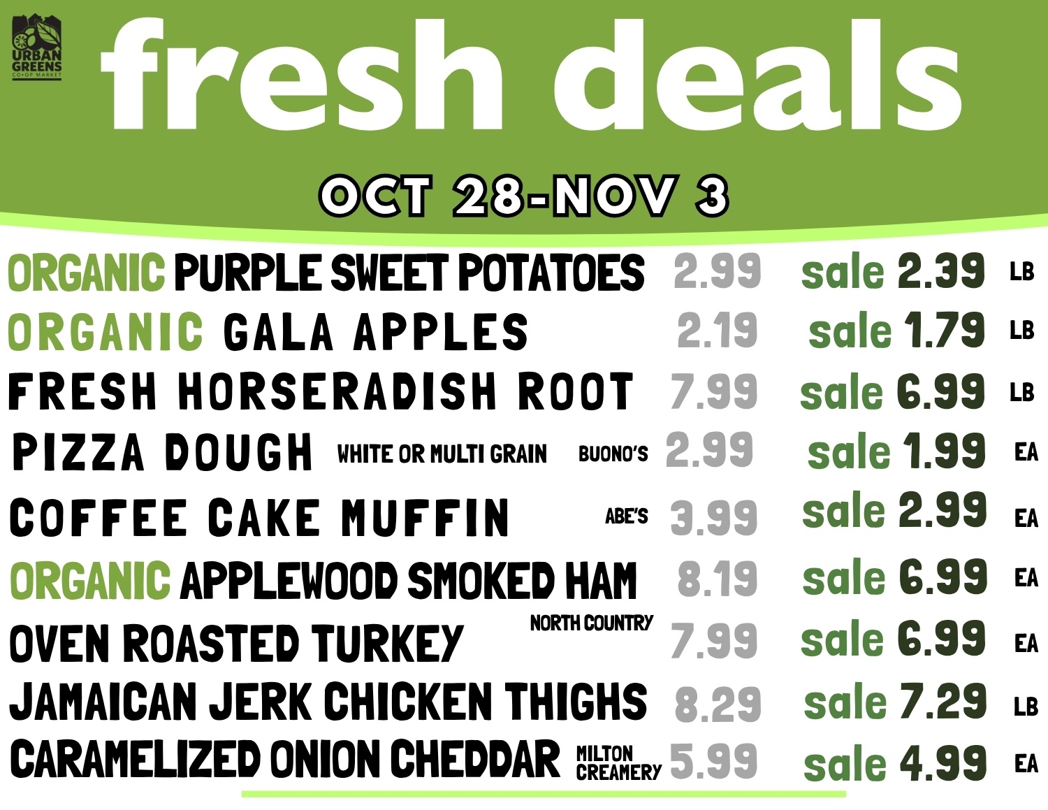 Fresh Deals Change Every Wednesday
