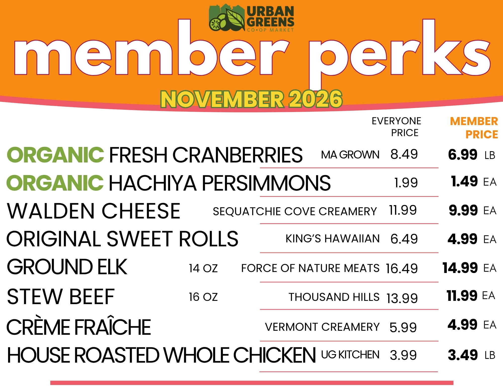 November Member Perks